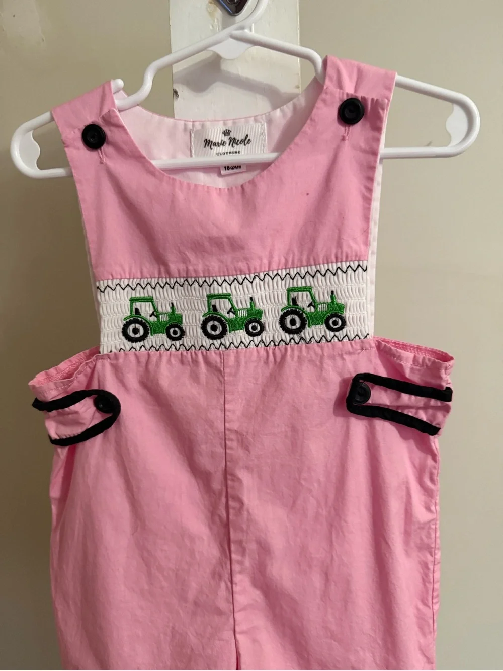 Marie Nicole pink smocking